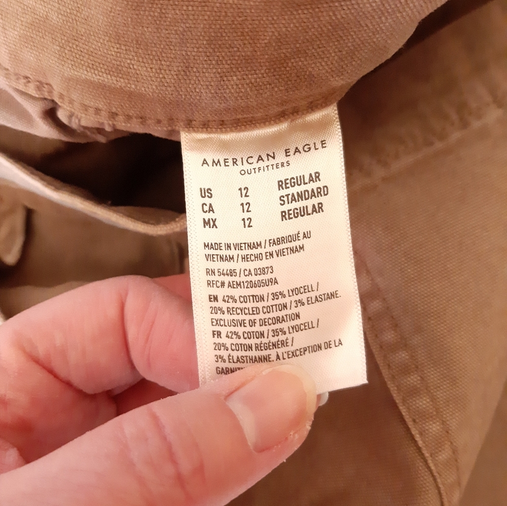 American Eagle High Rise Straight Carpenter Style Jeans size 12 - Picture 13 of 14